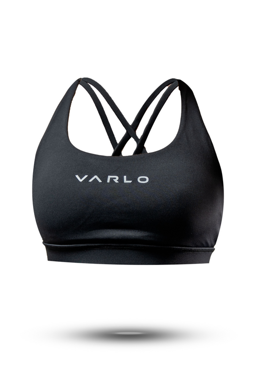 Women's SOHO Cross Back Sports Bra (Black)