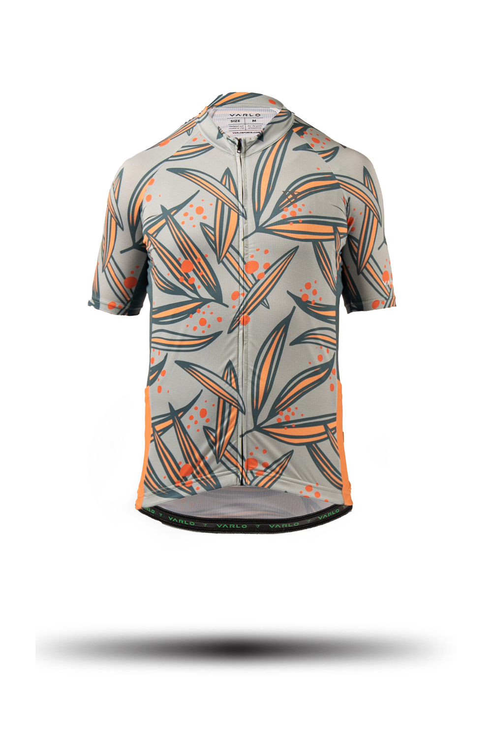 Product ghost shot of the new 2025 gravel series cycling jersey designed by the team at Varlo.