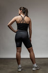 SOHO Women's Technical High Rise Shorts 8" (Black)