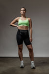 SOHO Women's Technical High Rise Shorts 8" (Black)