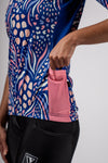 Pioneer Gravel Cycling Jersey (Levi Blue) - Women's