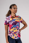 Touring Tech Button Cycling Shirt (Maestro Multi) - Women's