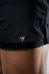 Men's Hybrid Performance 2-in-1 Shorts (Black)