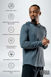 Men's Terra Element Hoodie Shirt (Ash Gray)