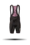 Product ghost shot of the mens Varlo roam cargo cycling bib pulse purple.