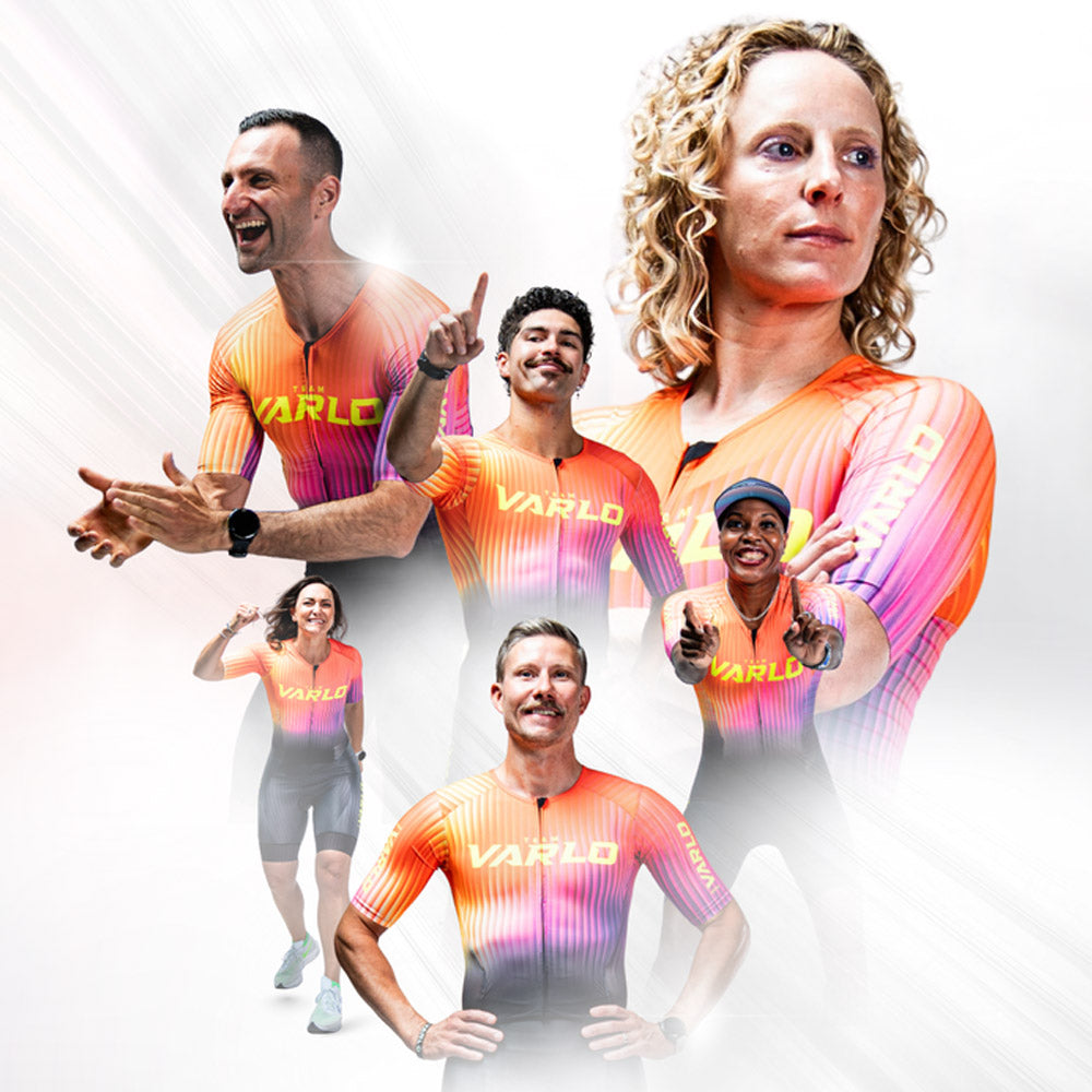 Team Varlo athletes in 2027 team kit