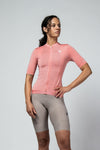 Women's Momentum Cycling Jersey (Crimson Dust)