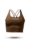 Women's SOHO Cross Back Crop Tank (City Mocha)