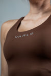 Women's SOHO Cross Back Crop Tank (City Mocha)