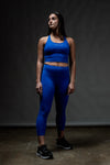 Women's SOHO Cross Back Crop Tank (Neo Blue)