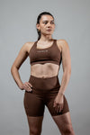 Women's SOHO Cross Back Sports Bra (City Mocha)