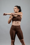 Women's SOHO Cross Back Sports Bra (City Mocha)
