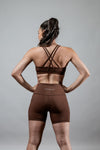 Women's SOHO Cross Back Sports Bra (City Mocha)