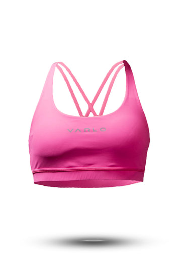 Women's SOHO Cross Back Sports Bra (Hot Shot Pink)