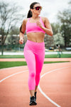 Women's SOHO Cross Back Sports Bra (Hot Shot Pink)
