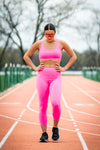 Women's SOHO Cross Back Sports Bra (Hot Shot Pink)