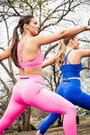 Women's SOHO Cross Back Sports Bra (Hot Shot Pink)