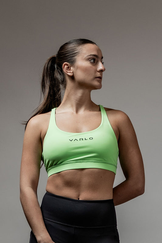 Women's SOHO Cross Back Sports Bra (Lime Lush)