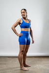 Women's SOHO Cross Back Sports Bra (Neo Blue)