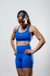 Women's SOHO Cross Back Sports Bra (Neo Blue)