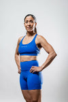 Women's SOHO Cross Back Sports Bra (Neo Blue)