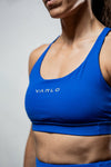 Women's SOHO Cross Back Sports Bra (Neo Blue)