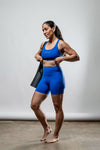 Women's SOHO Cross Back Sports Bra (Neo Blue)