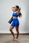Women's SOHO Cross Back Sports Bra (Neo Blue)