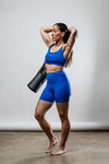 Women's SOHO Cross Back Sports Bra (Neo Blue)