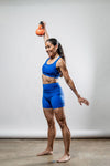 Women's SOHO Cross Back Sports Bra (Neo Blue)