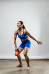 Women's SOHO Cross Back Sports Bra (Neo Blue)