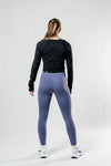 Women's Terra Arc Long Sleeve Crop (Black)