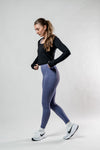 Women's Terra Arc Long Sleeve Crop (Black)