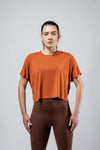 Women's Terra Drift Crop (Sunfire Clay)